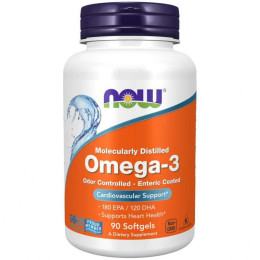 Омега-3 Now Foods (Omega-3) 90 мягких капсул