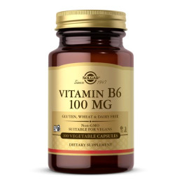 Вітамін В6 Solgar (Vitamin B6) 100 мг 100 капсул