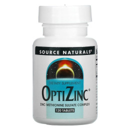 Цинк ОптиЦинк Source Naturals (OptiZinc) 30 мг 120 таблеток