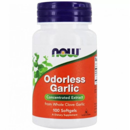 Часник без запаху екстракт Now Foods (Odorless Garlic) 100 капсул