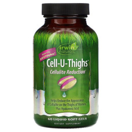 Irwin Naturals, Cell-U-Thighs, зменшення проявів целюліту, 60 м'яких таблеток з рідиною