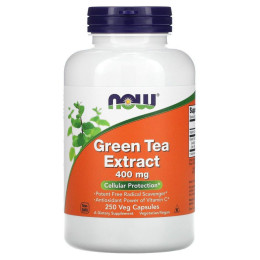 Экстракт зеленого чая Now Foods (Green Tea) 400 мг 250 капсул