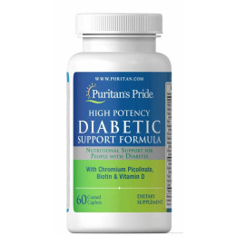 Підтримка при діабеті Puritan's Pride (Diabetic Support Formula) 60 каплет