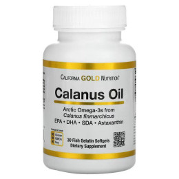 Масло калануса California Gold Nutrition (Calanus Oil) 500 мг 30 капсул