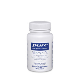 Витамин Д3 Pure Encapsulations (Vitamin D3) 10000 МЕ 120 капсул