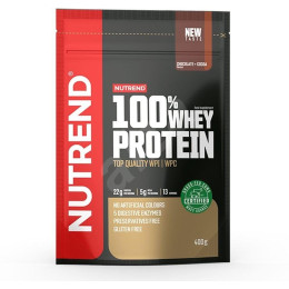 Сироватковий протеїн шоколад-какао Nutrend (100% Whey Protein) 400 г