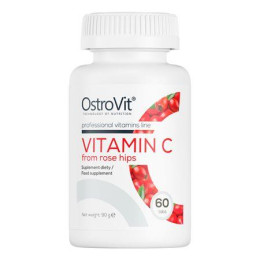 Витамин C с шиповником OstroVit (Vitamin C Rose Hips) 60 таблеток