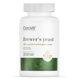 Пивные дрожжи OstroVit (Brewer's Yeast) 200 таблеток