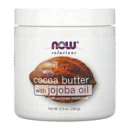 Масло какао с маслом жожоба Now Foods (Cocoa Butter With Jojoba Oil) 192 мл