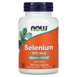 Селен Now Foods (Selenium) 200 мкг 180 капсул