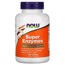 Суперферменти Now Foods (Super Enzymes) 180 таблеток