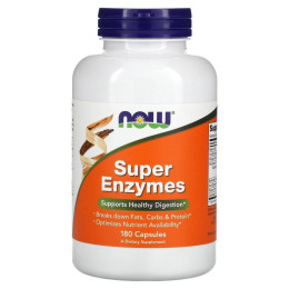 Суперферменты Now Foods (Super Enzymes Formulated with Bromelain) 180 капсул