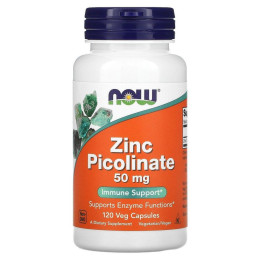 Пиколинат цинка Now Foods (Zinc Picolinate) 50 мг 120 растительных капсул