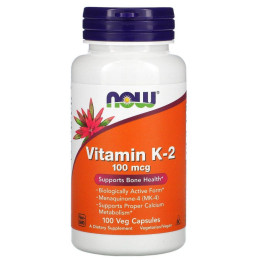 Витамин K2 Now Foods (Vitamin K2) 100 мкг 100 капсул