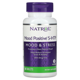 5-HTP (гідрокситриптофан), Mood Positive, Natrol, 50 таблеток