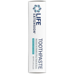 Зубна паста, смак натуральної м'яти, Toothpaste - Natural Mint Flavor, Life Extension, 113,4 г