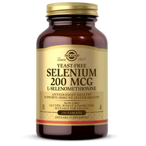 Селен Solgar (Selenium) 200 мкг 250 таблеток