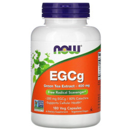 Экстракт зеленого чая Now Foods (Green Tea Extract EGCg) 400 мг 180 капсул