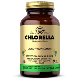 Хлорелла Solgar (Chlorella) 520 мг 100 капсул