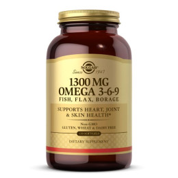 Омега 3 6 9 Solgar (Omega 3 6 9) 1300 мг 120 мягких таблеток