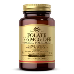 Фолат Solgar (Folate) 666 мкг 400 мкг 250 таблеток