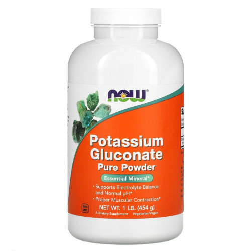 Калий глюконат порошок Now Foods (Potassium Gluconate) 454 г