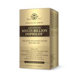 Дофілус Solgar Advanced Multi-Billion Dophilus) 60 капсул на рослинній основі