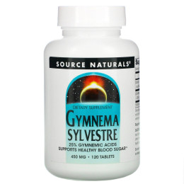 Джимнема Сильвестра Source Naturals (GYMNEMA SYLVESTRE) 450 мг 120 таблеток