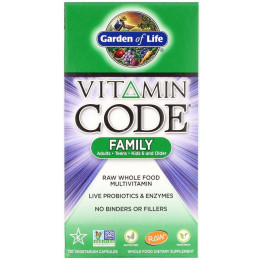 Витамины для всей семьи Garden of Life (Vitamin Code Family) 120 капсул