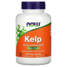 Ламінарія морська Now Foods (Kelp) 325 г йоду 250 вегетаріанських капсул