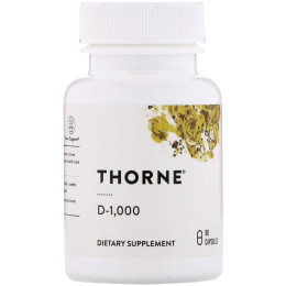 Витамин Д3 Thorne Research (Vitamin D3) 1000 МЕ 90 капсул