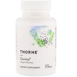 Ацетил Л Карнитин Thorne Research (Carnityl Acetyl-L-Carnitine) 500 мг 60 капсул