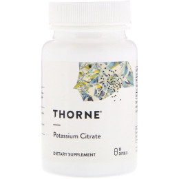 Калий Цитрат Thorne Research (Potassium Citrate) 90 растительных капсул