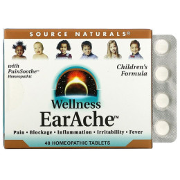 Засіб від болю у вухах Source Naturals (Wellness EarAche) 48 таблеток