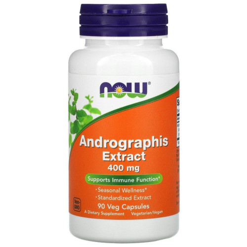 Экстракт андографиса Now Foods (Andrographis Extract) 400 мг 90 капсу