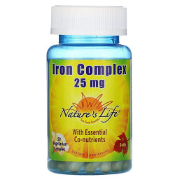 Витаминно-минеральный комплекс с железом Nature's Life (Iron Complex) 25 мг 50 капсул