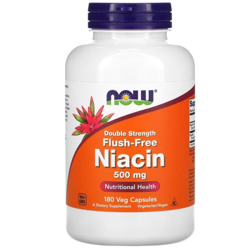 Ниацин Now Foods Niacin Nutritional (Health Supplement) 500 мг 180 капсул