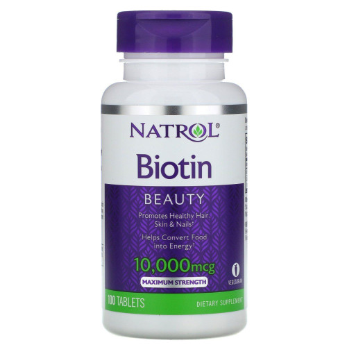 Біотин Natrol (Biotin) 10000 мкг 100 таблеток