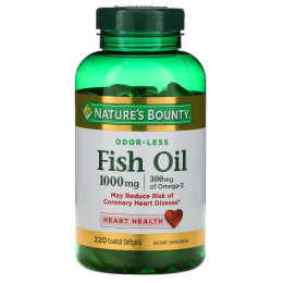 Рыбий жир Nature's Bounty (Fish Oil) 1000 мг 220 капсул