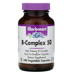 Комплекс B-50 Bluebonnet Nutrition (B-Complex 50) 100 капсул