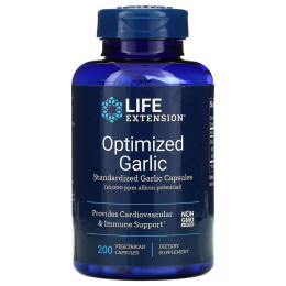 Часник Life Extension (Optimized Garlic) 600 мг 200 капсул