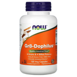 Пробиотики Now Foods (Gr8-Dophilus) 120 растительных капсул