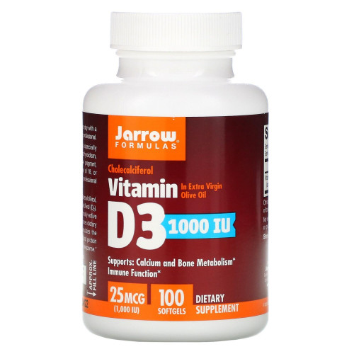 Витамин Д3 Jarrow Formulas (Vitamin D3) 1000 МЕ 100 капсул