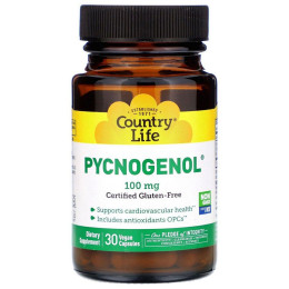 Пікногенол Country Life (Pycnogenol) 100 мг 30 капсул