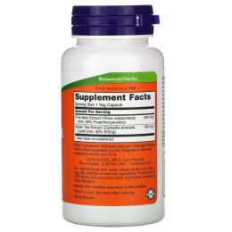 Екстракт соснової кори Now Foods (Pine Bark Extract) 240 мг 90 рослинних капсул