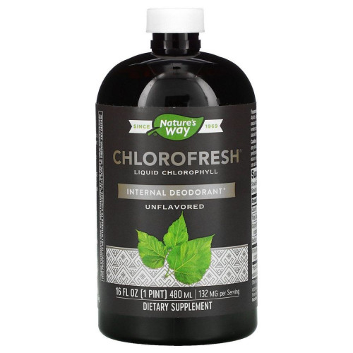 Chlorofresh, Хлорофилл жидкий, без запаха, Nature's Way, 473 мл
