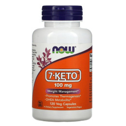 7 Кето ДГЭА Now Foods (7-KETO DHEA) 100 мг 120 капсул