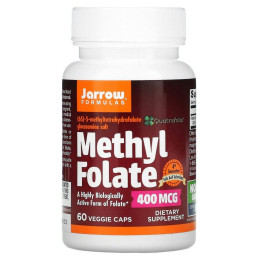 Метилфолат Jarrow Formulas (Methyl Folate) 400 мкг 60 вегетарианских капсул