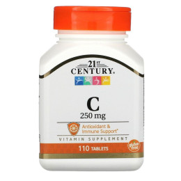 Вітамін С 21st Century (Vitamin C) 250 мг 110 таблеток