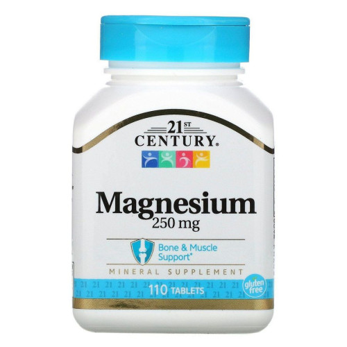 Магний 21st Century (Magnesium) 250 мг 110 таблеток